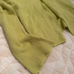 Twiggy green cardigan with bell sleeves